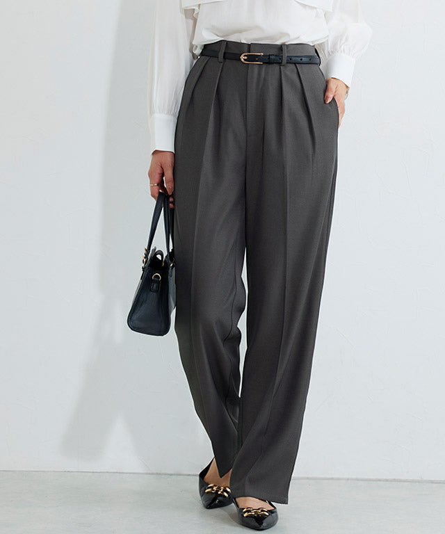 マーベラス バイ ピエロ marvelous by Pierrot センタープレスタックテーパードパンツ （チャコール） チャコール