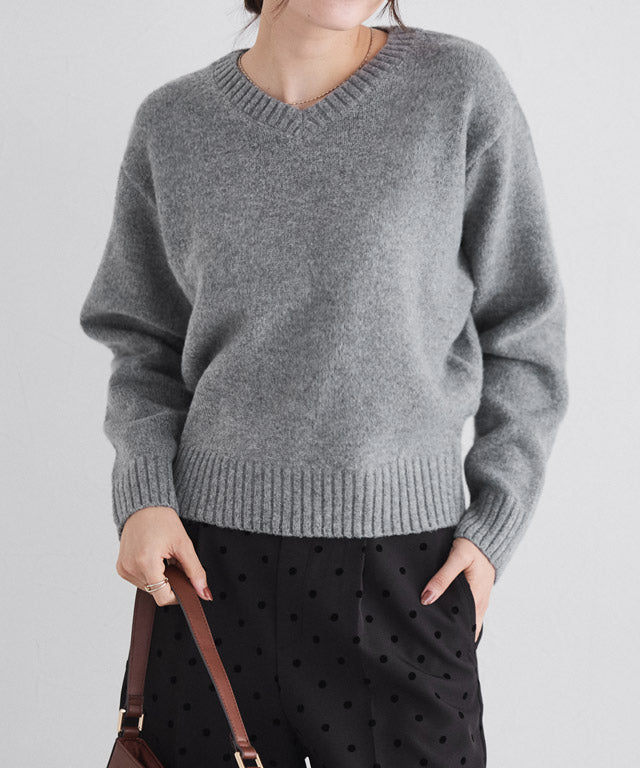 マーベラス バイ ピエロ marvelous by Pierrot ネックが選べる無地ラメクロップド丈ニット【クルーネック】 （ラメ/ベージュ） ラメ/ベージュ