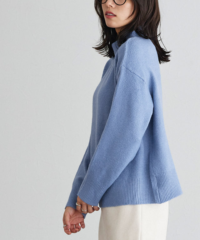 マーベラス バイ ピエロ marvelous by Pierrot ネックが選べるウールライクニット  【ボトルネック】