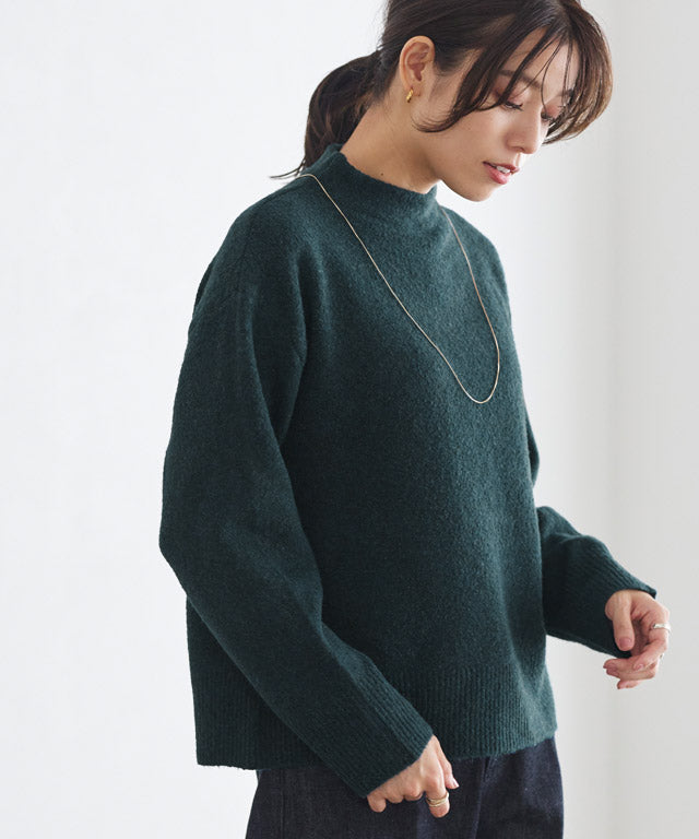 マーベラス バイ ピエロ marvelous by Pierrot ネックが選べるウールライクニット  【ボトルネック】