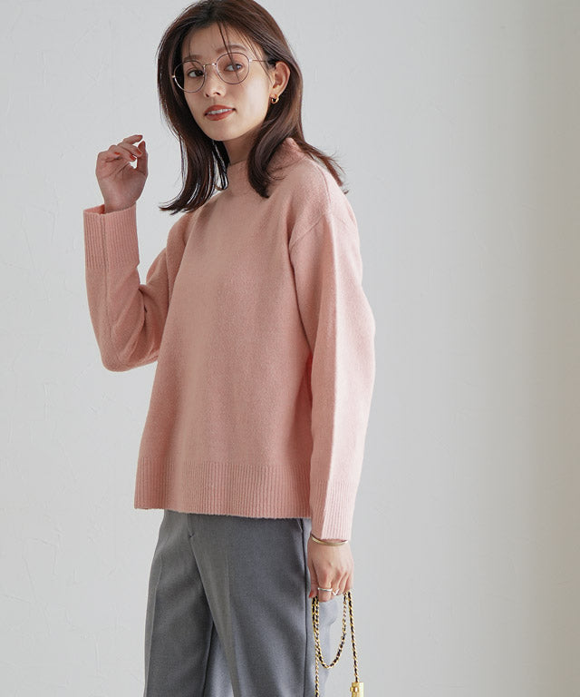 マーベラス バイ ピエロ marvelous by Pierrot ネックが選べるウールライクニット  【ボトルネック】