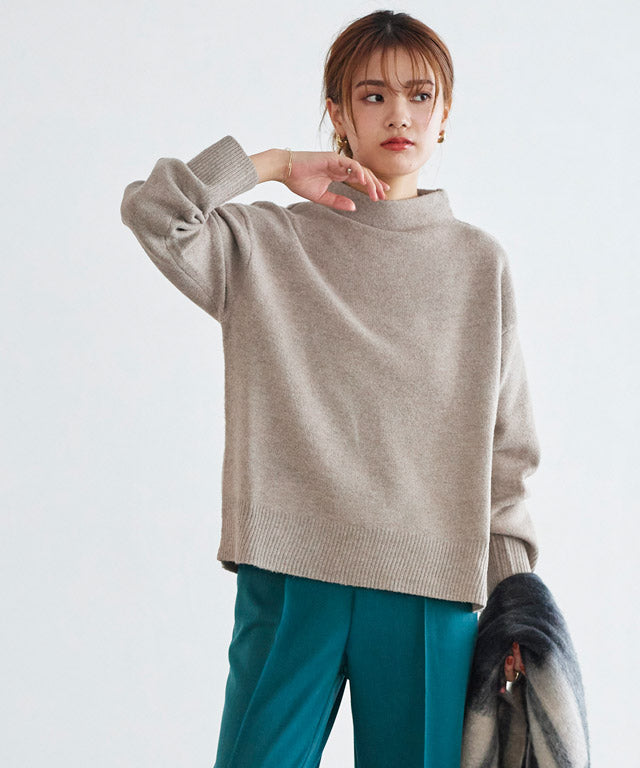 マーベラス バイ ピエロ marvelous by Pierrot ネックが選べるウールライクニット  【ボトルネック】