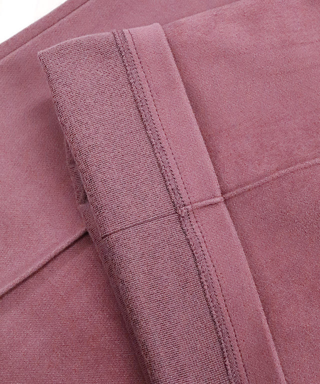 カット起毛ピンタックボックスパンツ （ライトグレー） ライトグレー