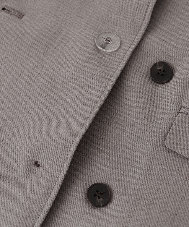 ピエロ Pierrot 選べる接触冷感リネンライクジャケット【Atype】 （杢ライトベージュ） 杢ライトベージュ