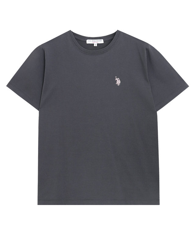 ピエロ Pierrot 【U.S. POLO ASSN.】Tシャツ （チャコール×ピンク） チャコール×ピンク