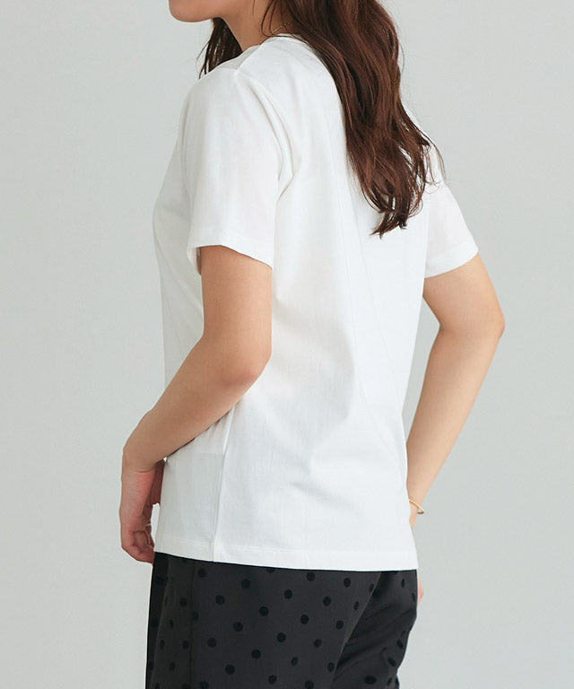 ピエロ Pierrot 【U.S. POLO ASSN.】Tシャツ （チャコール×ピンク） チャコール×ピンク