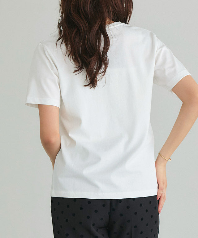 ピエロ Pierrot 【U.S. POLO ASSN.】Tシャツ （チャコール×ピンク） チャコール×ピンク
