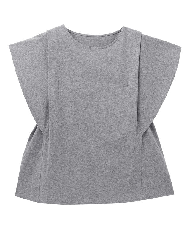 ピエロ Pierrot 汗ジミ防止タックドルマンTシャツ （杢グレー） 杢グレー