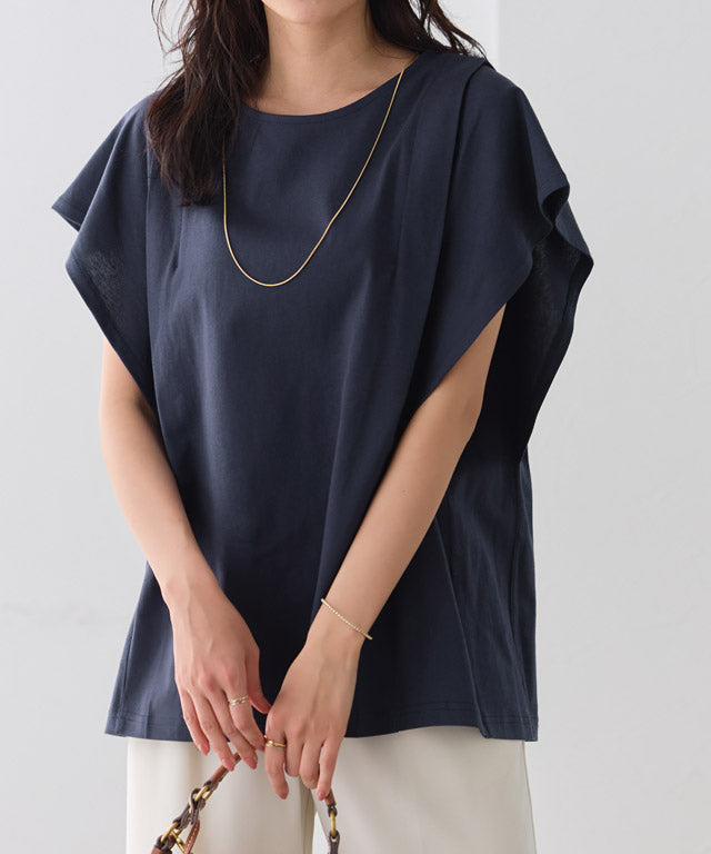 ピエロ Pierrot 汗ジミ防止タックドルマンTシャツ （杢グレー） 杢グレー