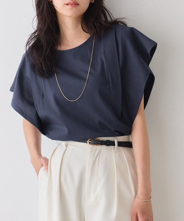ピエロ Pierrot 汗ジミ防止タックドルマンTシャツ （杢グレー） 杢グレー