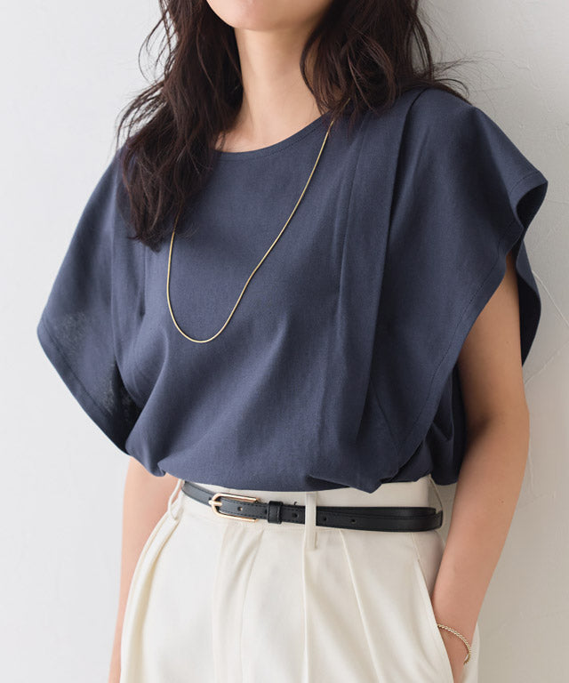 ピエロ Pierrot 汗ジミ防止タックドルマンTシャツ （杢グレー） 杢グレー