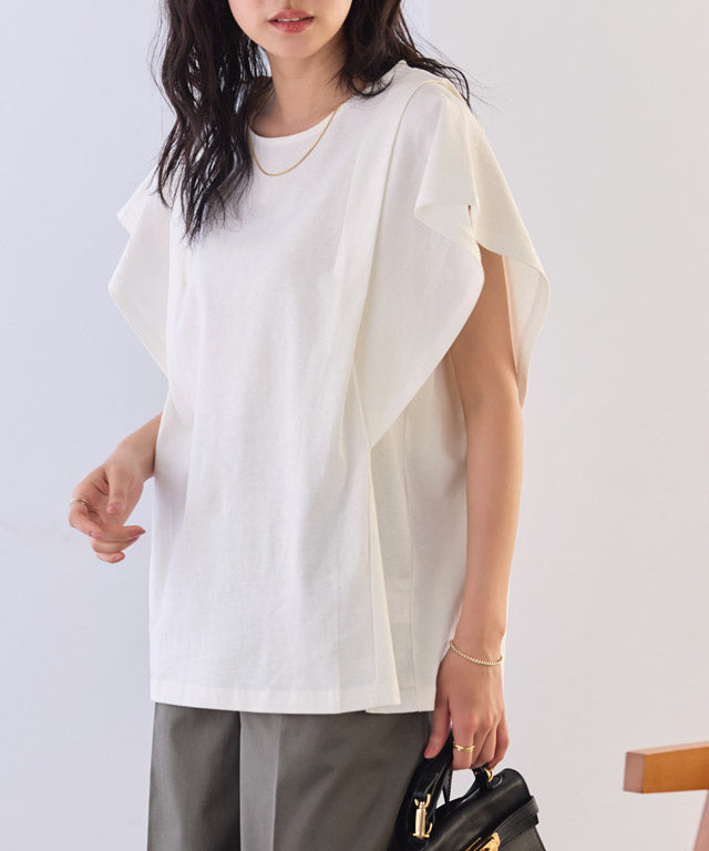 ピエロ Pierrot 汗ジミ防止タックドルマンTシャツ （杢グレー） 杢グレー