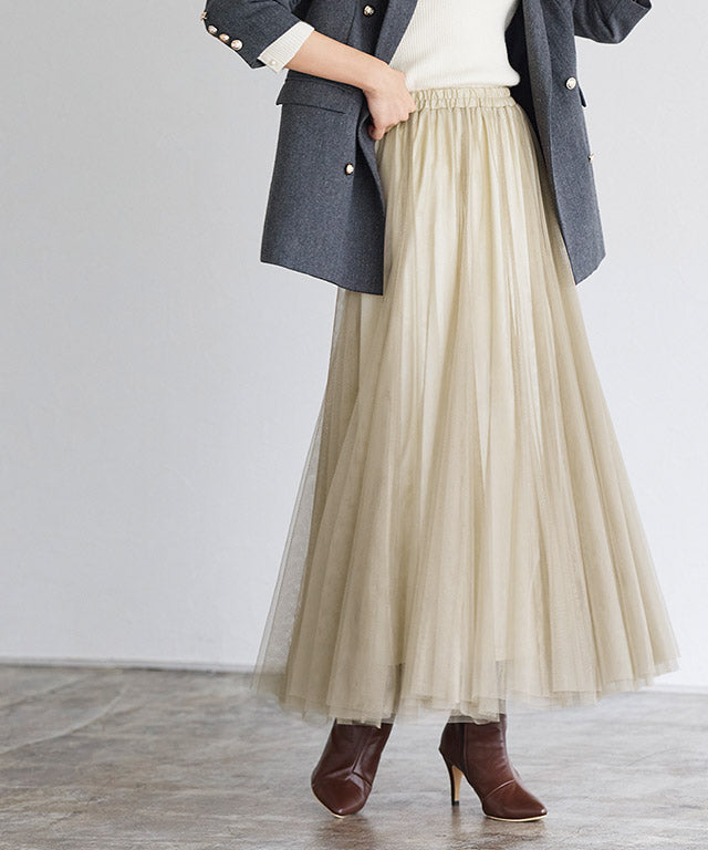 選べる2丈チュールスカート【ロング丈】