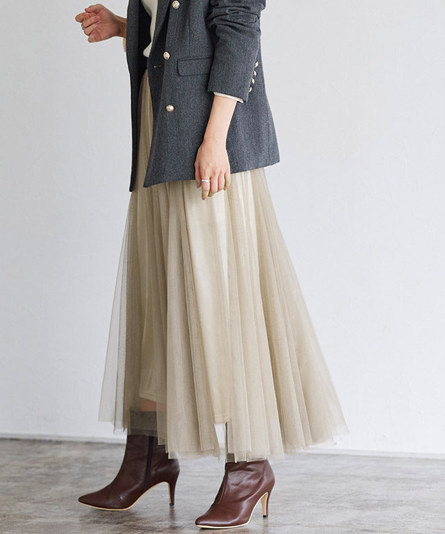 選べる2丈チュールスカート【ロング丈】