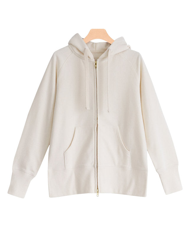 Fleece-lined Zip Raglan Parka