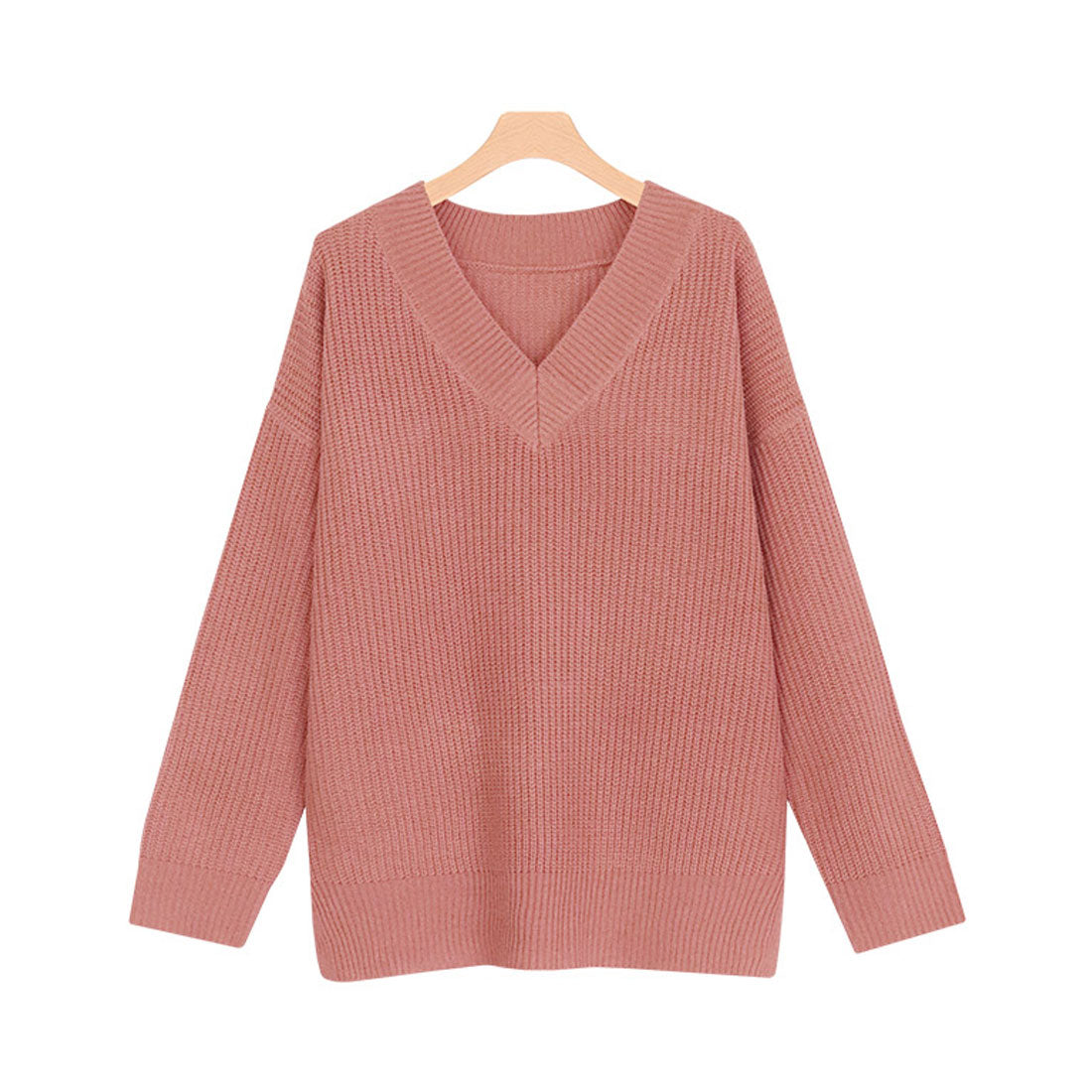 ルーズシルエットVネックニット
