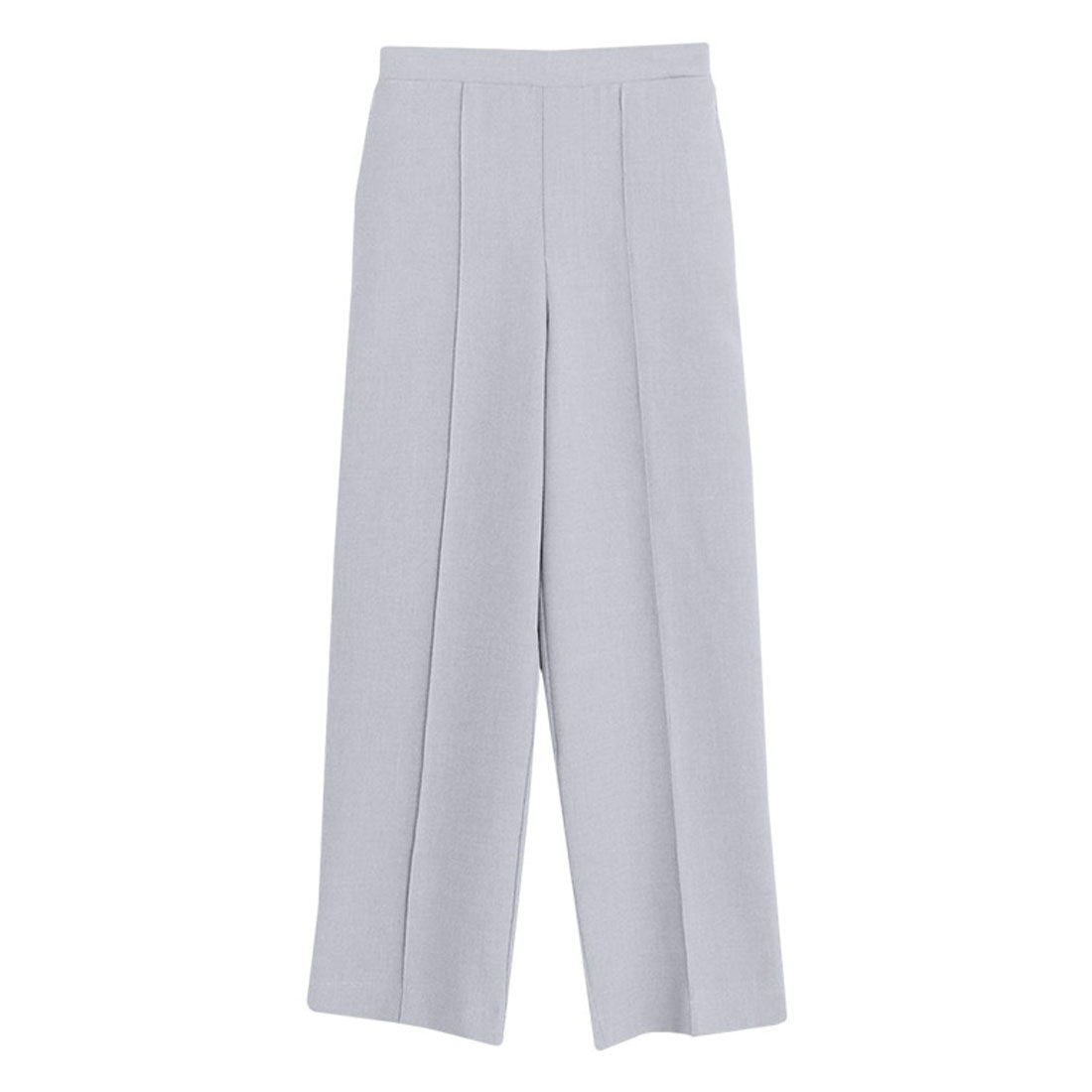 Marvelous by Pierrot Linen-like pin-tuck straight pants