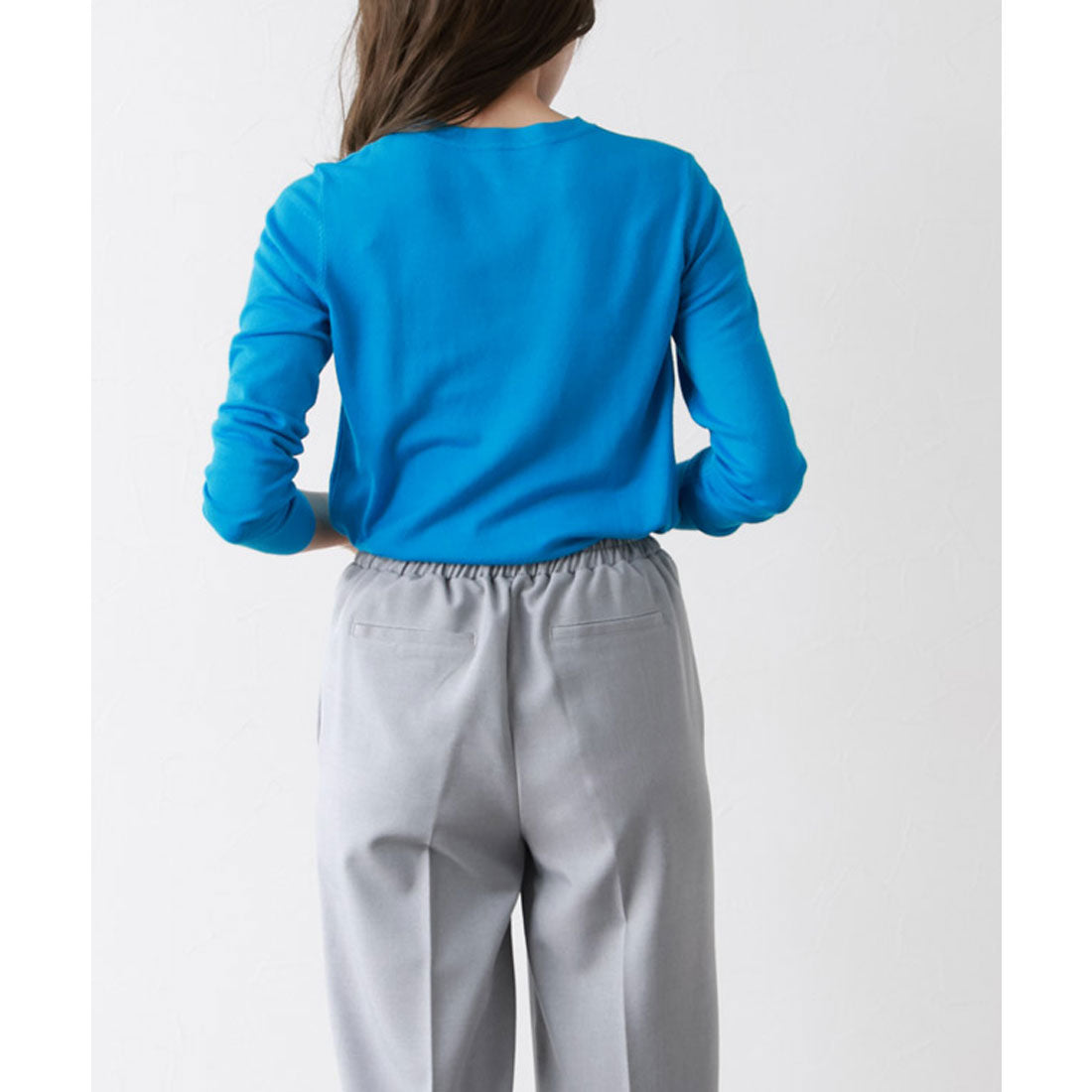 Marvelous by Pierrot Linen-like pin-tuck straight pants