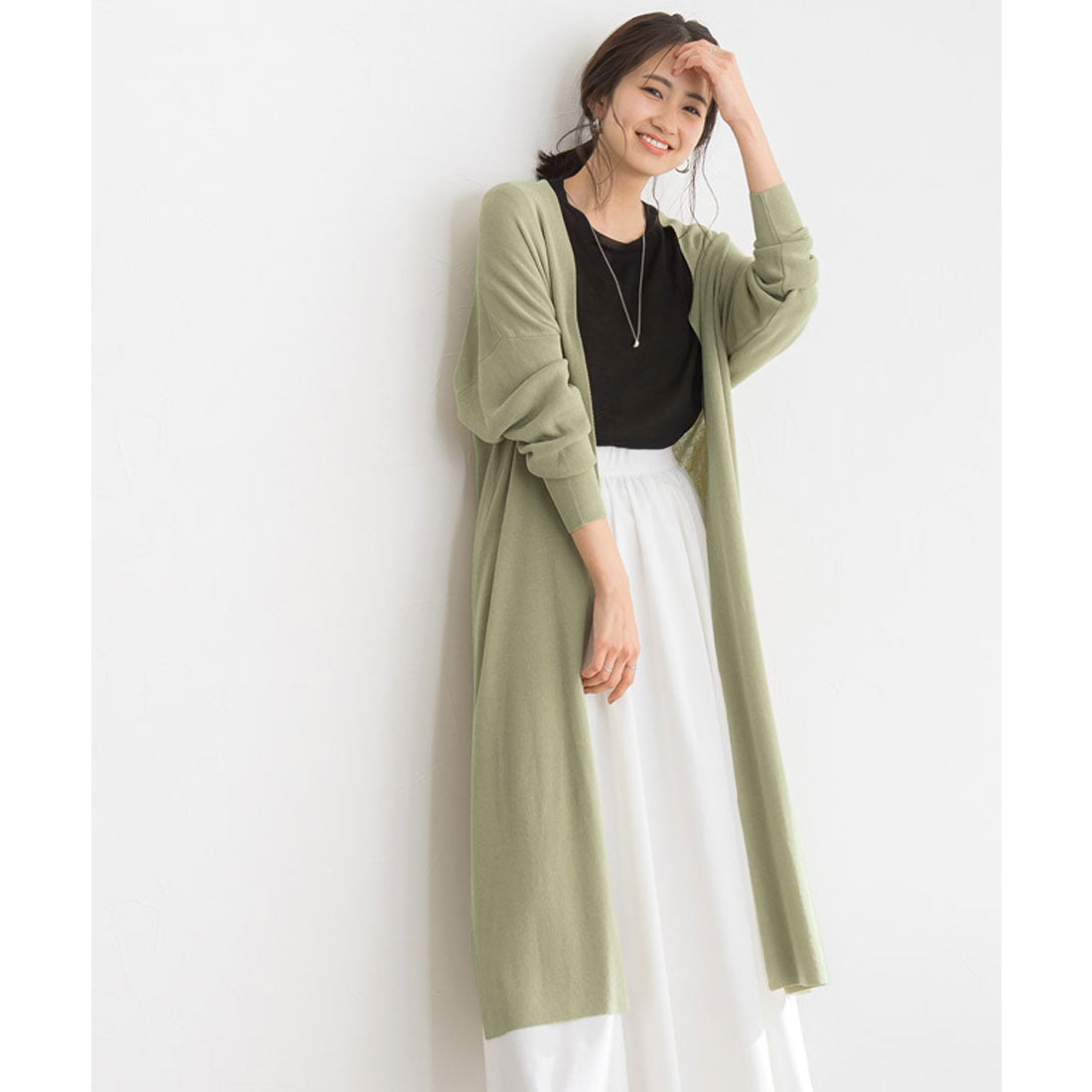 マーベラス バイ ピエロ marvelous by Pierrot 麻混トッパーニットカーディガン （モカ） モカ