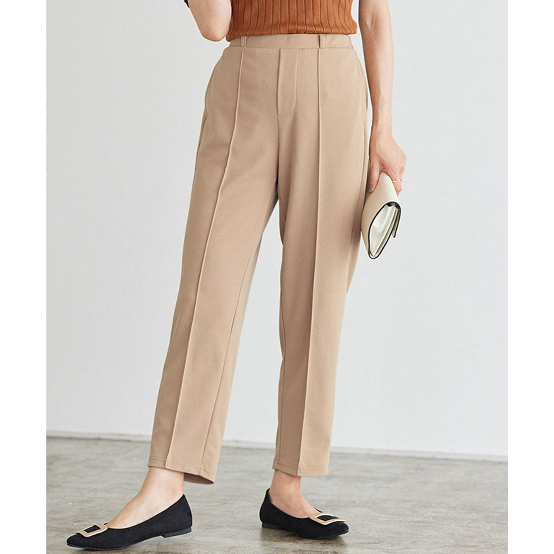Pair Skin Pintuck Pants