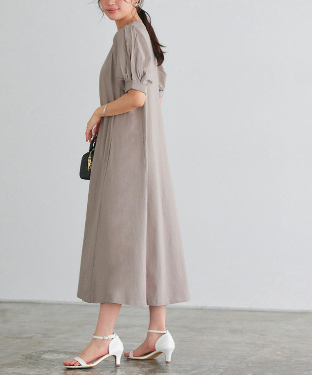 【低身高向け】泡袖連衣裙