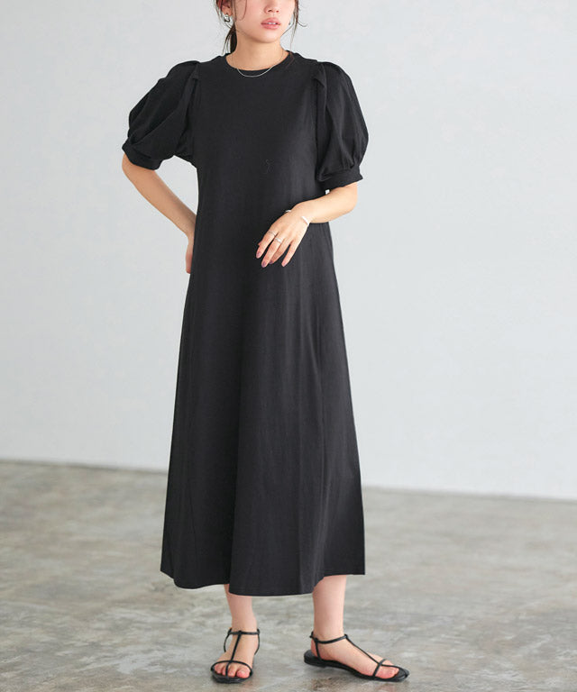 【低身高向け】泡袖連衣裙