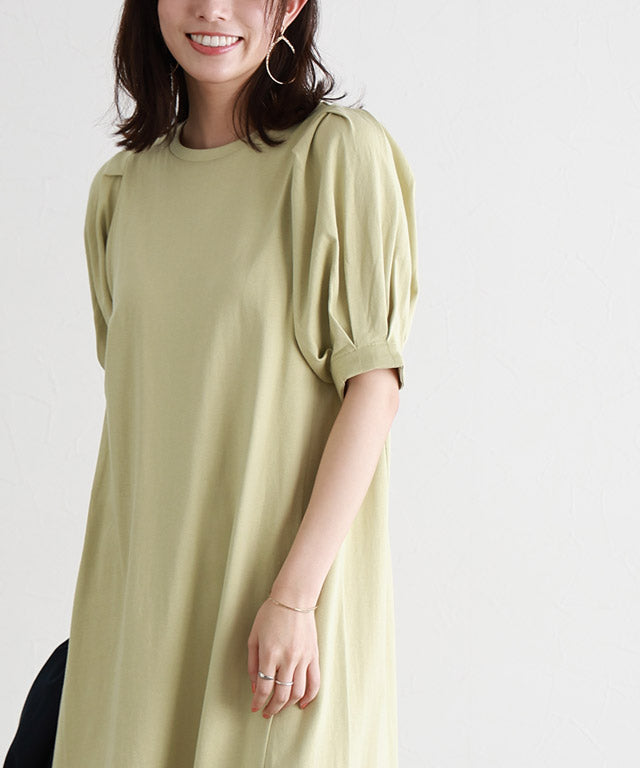 【低身高向け】泡袖連衣裙