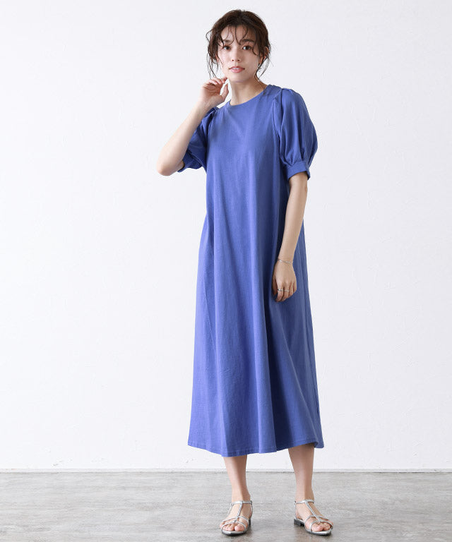 【低身高向け】泡袖連衣裙