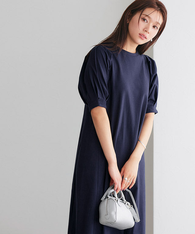 【低身高向け】泡袖連衣裙