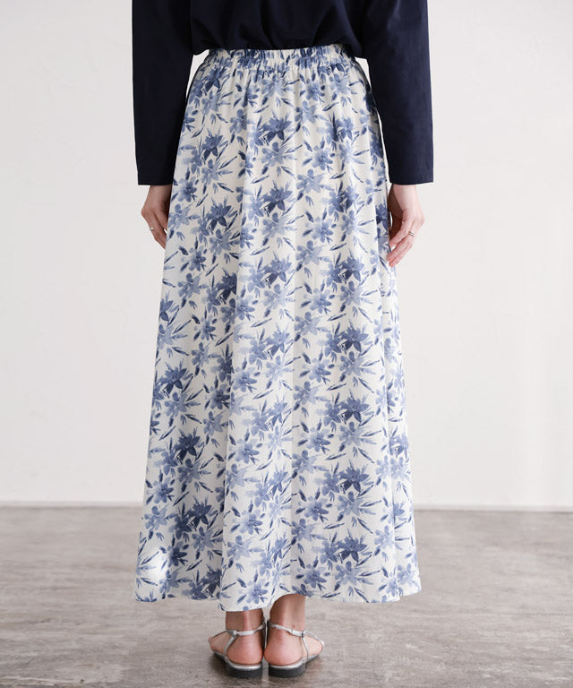 【低身長向け】選べる花柄ギャザースカート