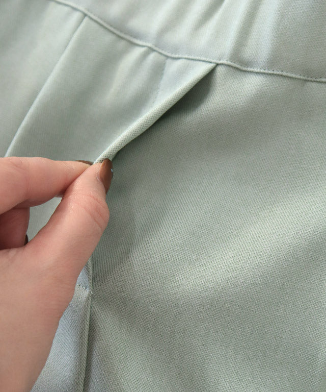 マーベラス バイ ピエロ marvelous by Pierrot 【高身長向け】接触冷感リネンライクストレートパンツ （ネイビー） ネイビー