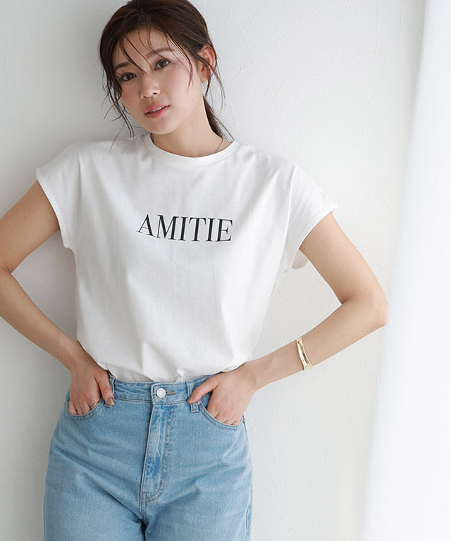 Marvelous by Pierrot [Easy care] Logo T-shirt