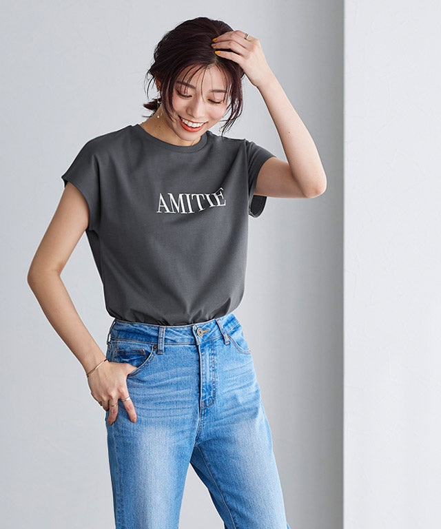 Marvelous by Pierrot [Easy care] Logo T-shirt