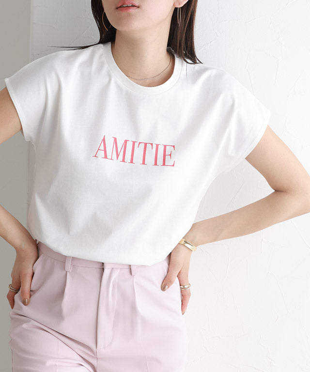 Marvelous by Pierrot [Easy care] Logo T-shirt