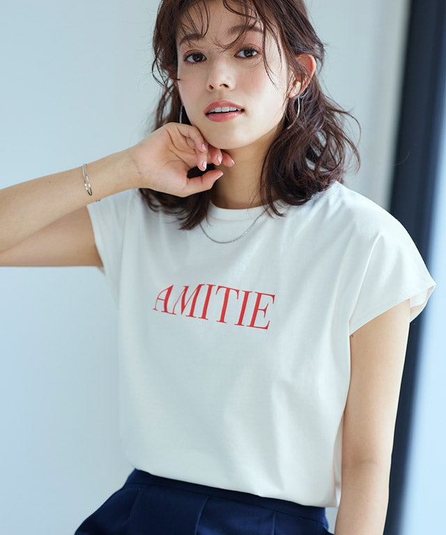 Marvelous by Pierrot [Easy care] Logo T-shirt
