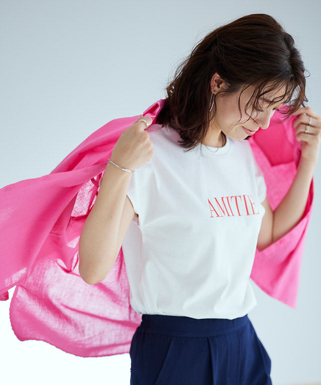 Marvelous by Pierrot [Easy care] Logo T-shirt