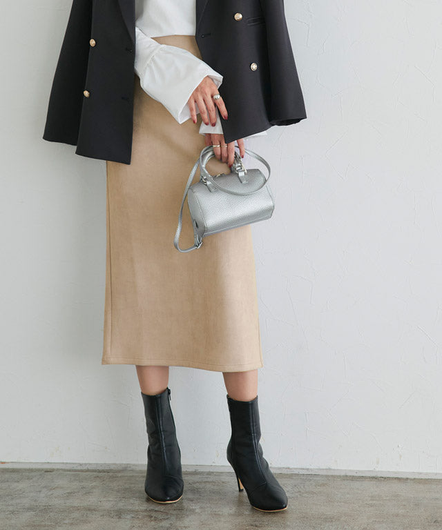 マーベラス バイ ピエロ marvelous by Pierrot カットスエードタイトスカート【ノーマル】 （ベージュ） ベージュ