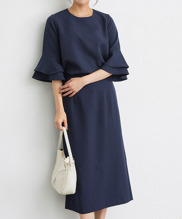 Marvelous by Pierrot [For short people] Flare sleeve top and skirt set