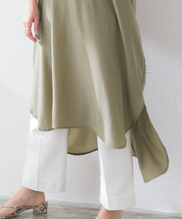 Henry Neck Tunic Shirt Dress