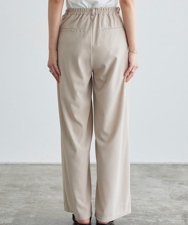 ペアスキンピンタックストレートパンツ