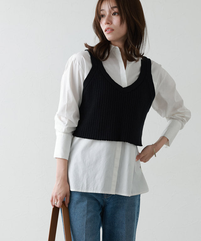 Marvelous by Pierrot [For short people] Knit bustier set dress