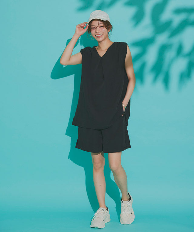 Marvelous by Pierrot 【For Short Stature】【Rash Guard】2-Way Tuck Design Flare Top