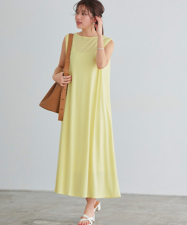Marvelous by Pierrot [For short people] Tuck sleeve long dress