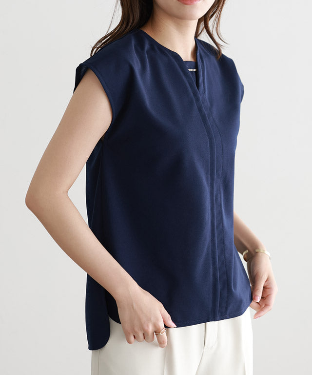 雙面珍珠點綴T恤襯衫