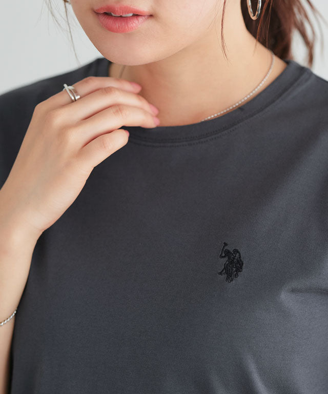 マーベラス バイ ピエロ marvelous by Pierrot 【U.S. POLO ASSN.】Tシャツ （チャコール×ブラック） チャコール×ブラック