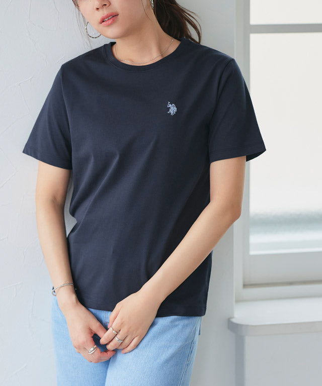 マーベラス バイ ピエロ marvelous by Pierrot 【U.S. POLO ASSN.】Tシャツ （ネイビー×ブルー） ネイビー×ブルー