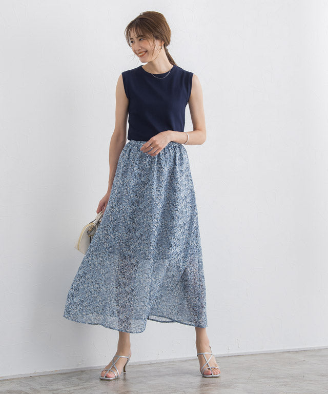 マーベラス バイ ピエロ marvelous by Pierrot ペイント柄ナロースカート