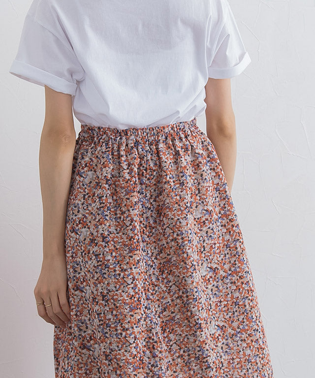 マーベラス バイ ピエロ marvelous by Pierrot ペイント柄ナロースカート