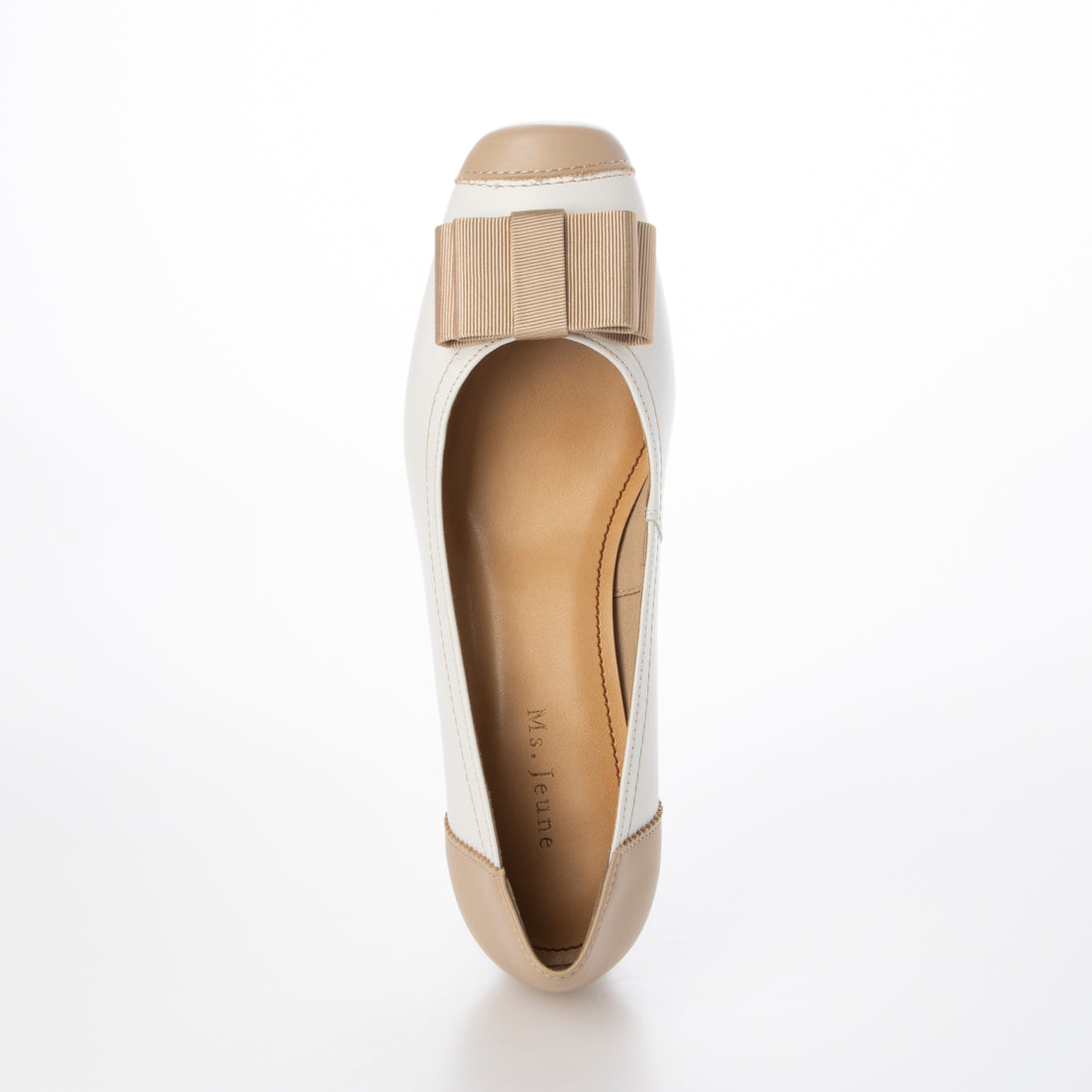 [Genuine Leather] Made in Japan Elegant pumps Comfortable 3E ribbon pumps for women PO6414