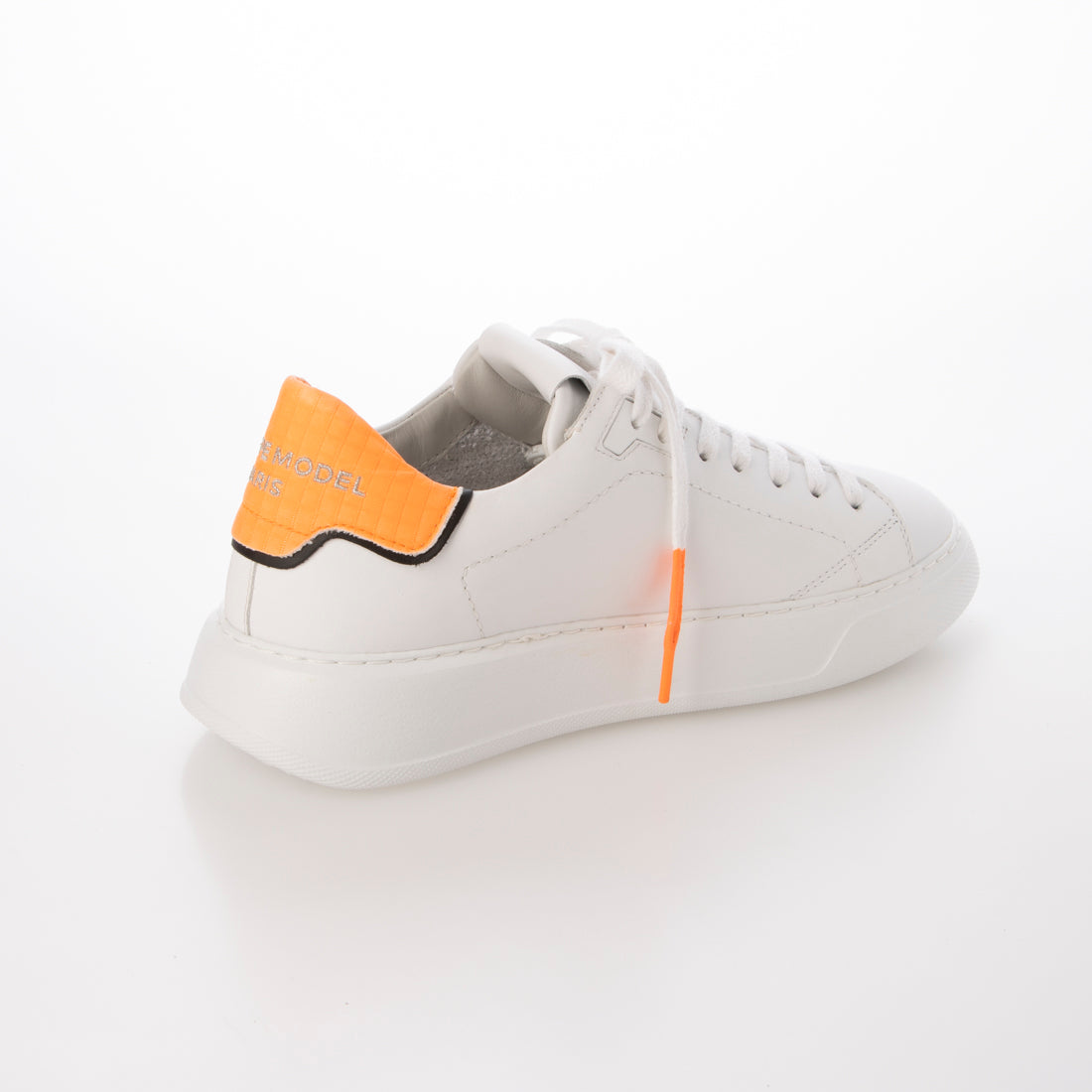 フィリップモデル PHILIPPE MODEL TEMPLE LOW MAN VEAU （BLANC ORANGE） BLANC ORANGE
